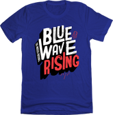 Blue Wave Rising T-shirt In The Clutch